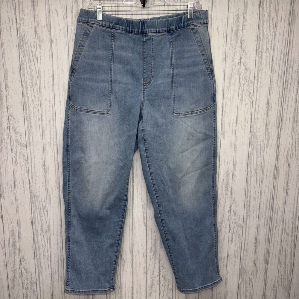Womens Size L Madewell Pull On Relaxed Jeans EUC